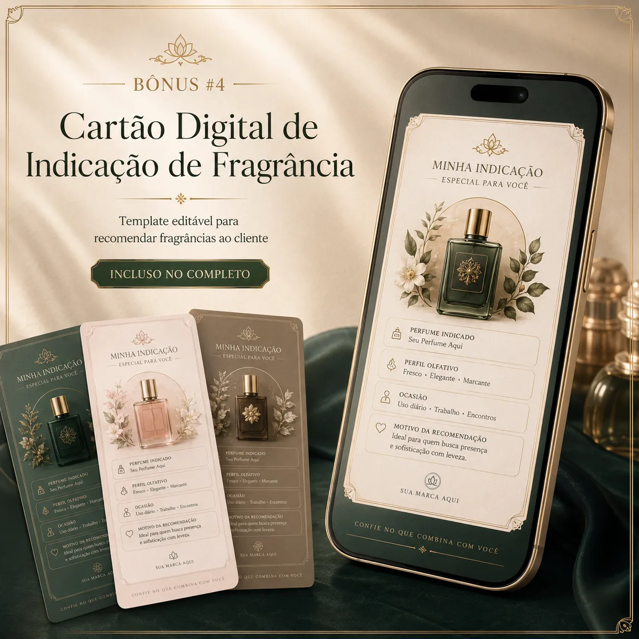Cartão Digital de Indicação de Fragrância